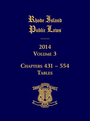 cover image of Rhode Island Public Laws